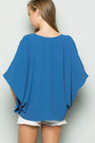 V-Neck Cap Sleeve Top