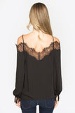 Trixie Lace Trim Blouse from The OOTD Boutique