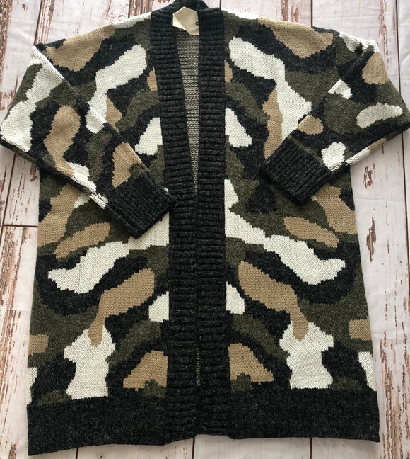 Camo Cardigan